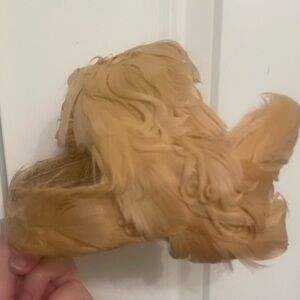 Antique 1950s feather headband